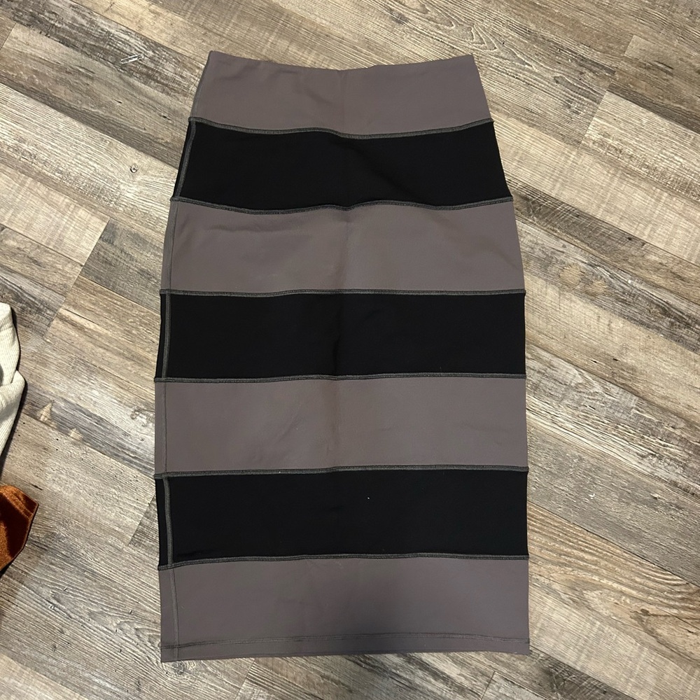 Elegant Gray and Black Women's Skirt